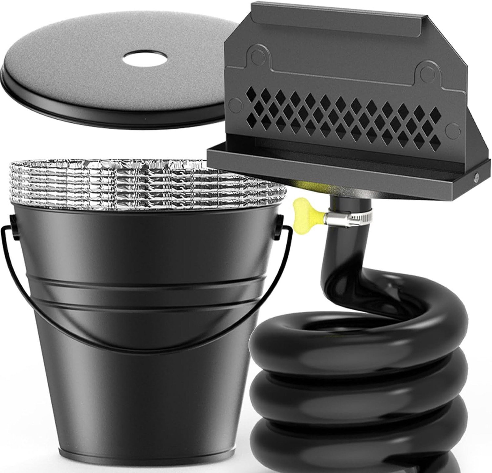 Rear Grease Drainage System for Blackstone Grills, 1.8L Drip Grease Bucket Kit