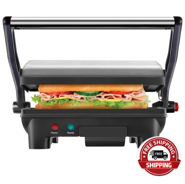 Sandwich Tostadora Cafetera-Plancha Grill Prensa Electrica Comercial a La Par