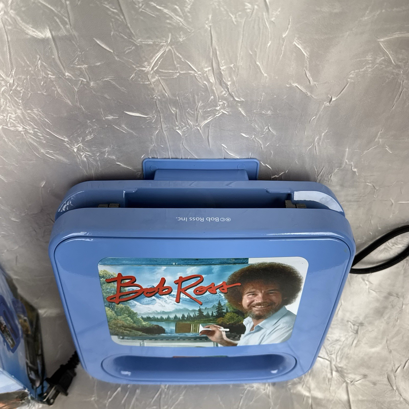 Bob Ross Grilled Cheese Sandwich Maker Panini Press Uncanny Brands Blue Box