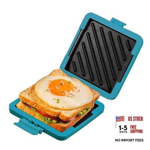 & Toaster,Microwave Grill,Panini Press | Blue Microwave Sandwich Maker