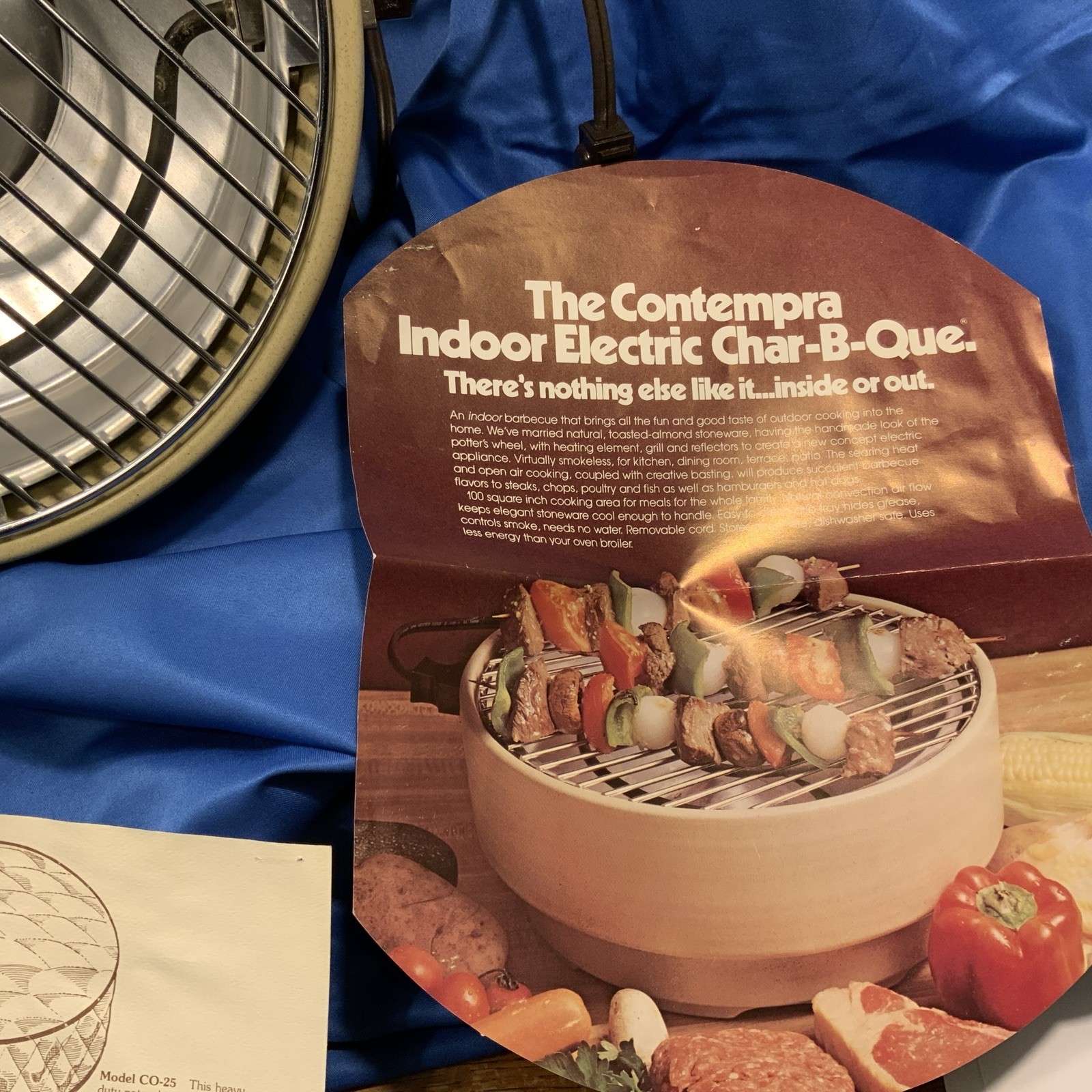 New Open Box Contempra The Healthy Gourmet Electric Indoor Grill Model ECB-25