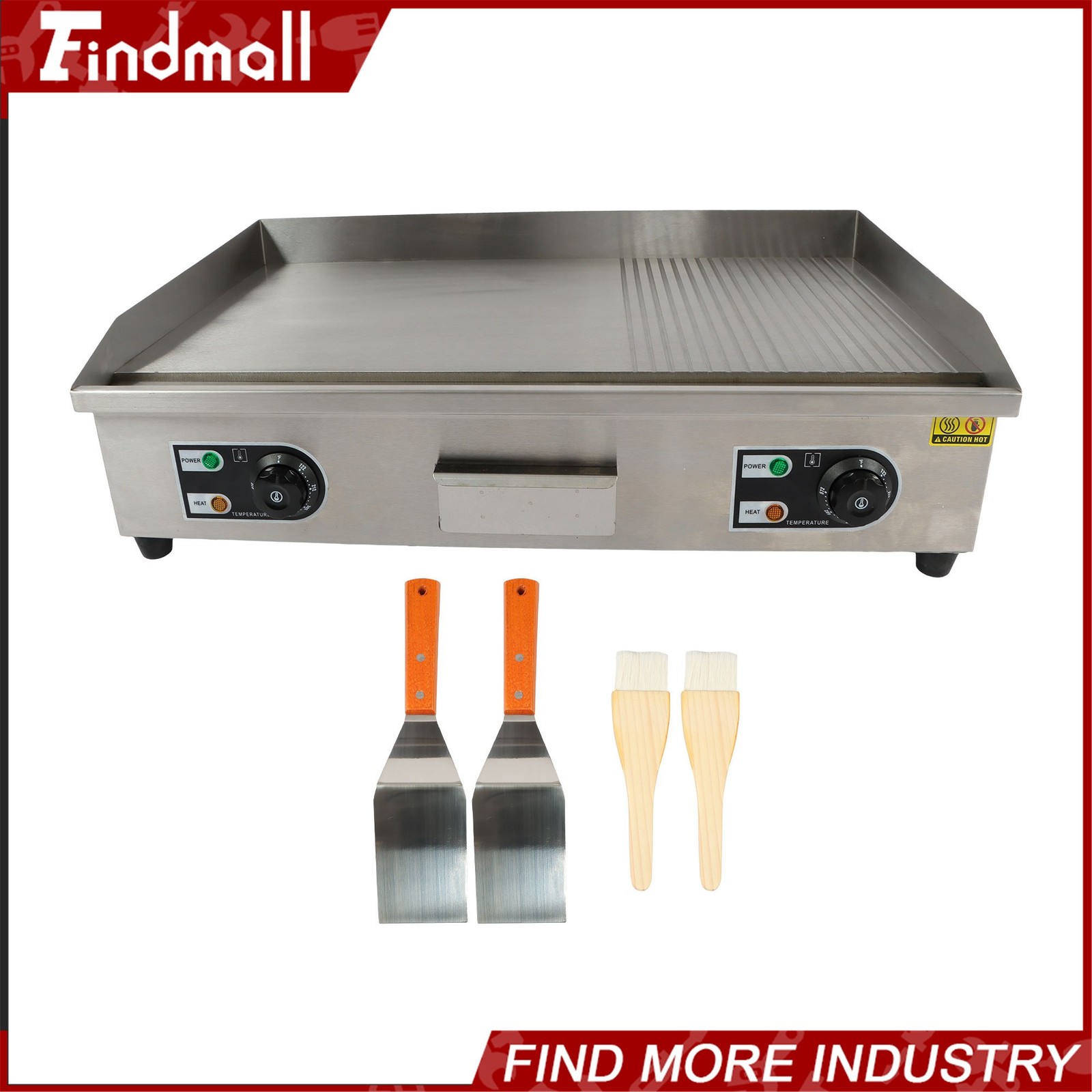 30″ Countertop Griddle Commercial Electric Griddle Flat Top Grill 122 – 572 °F