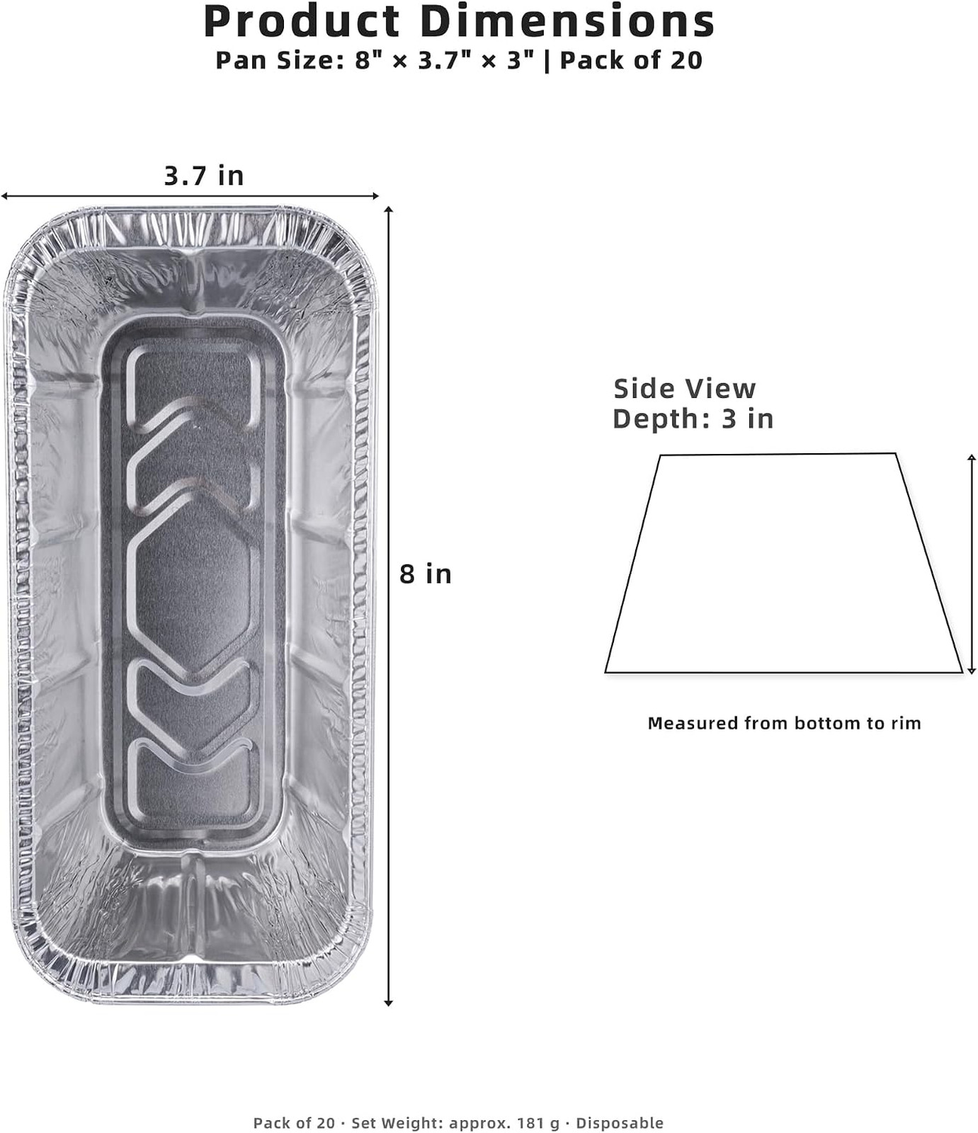 Grease Cup Liners for Blackstone Griddles Rear Tray 50 Pack Disposable Aluminum