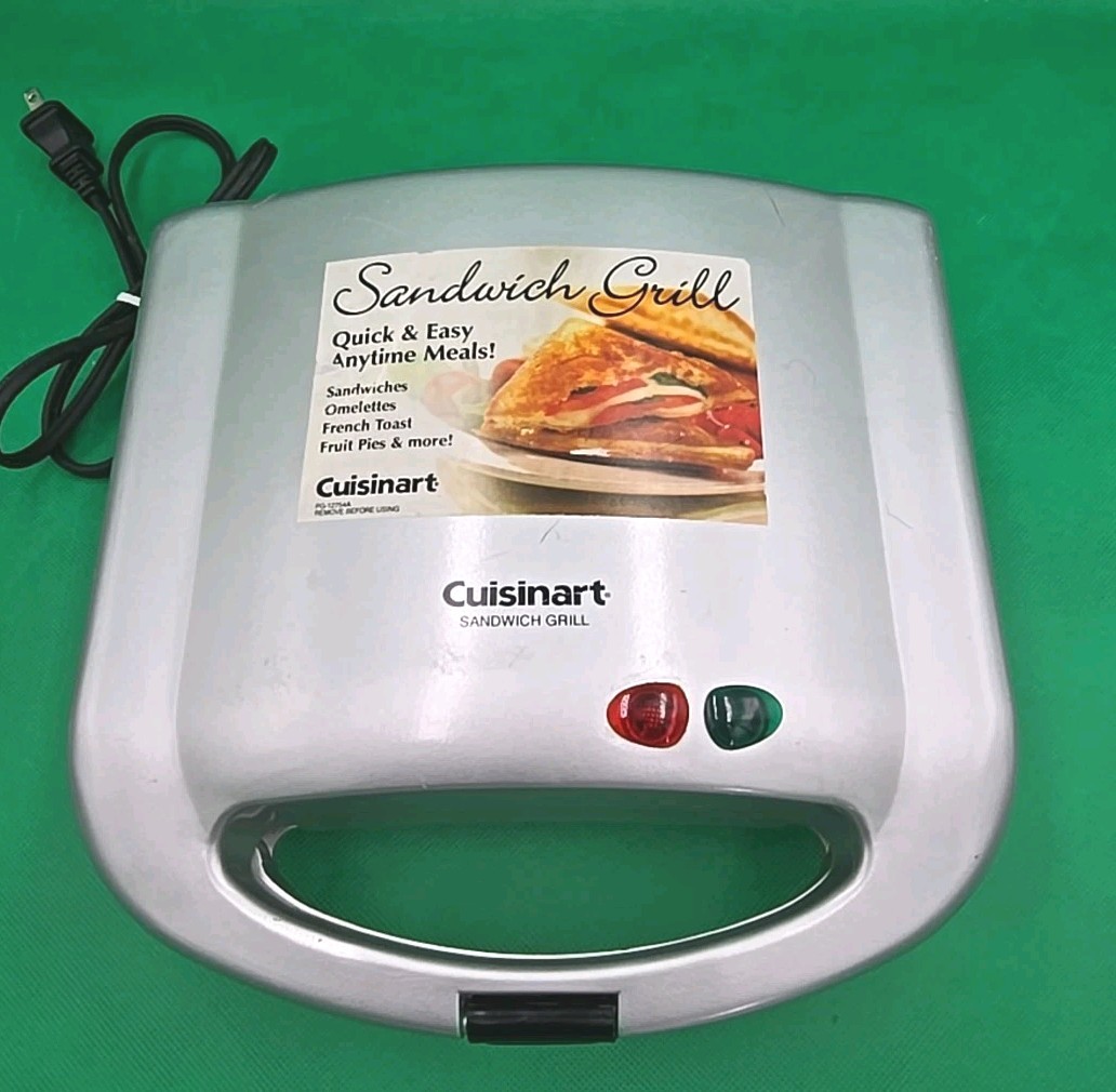 Cuisinart Sandwich Grill Countertop Cooking Dual Non-Stick PG12754A