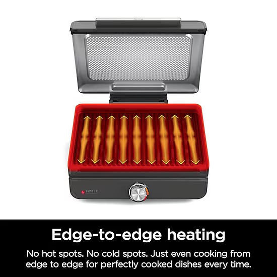 Ninja Sizzle GR101 Indoor Grill & Griddle 500°F 1450W Free Shipping