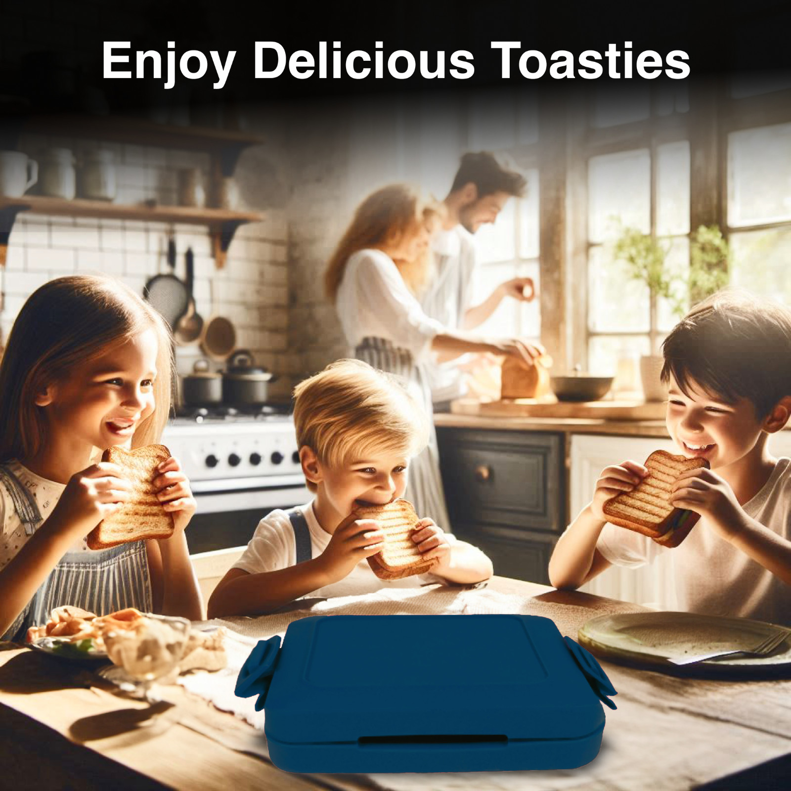Laser Microwave Toastie Maker: Quick & Easy Snacks Blue