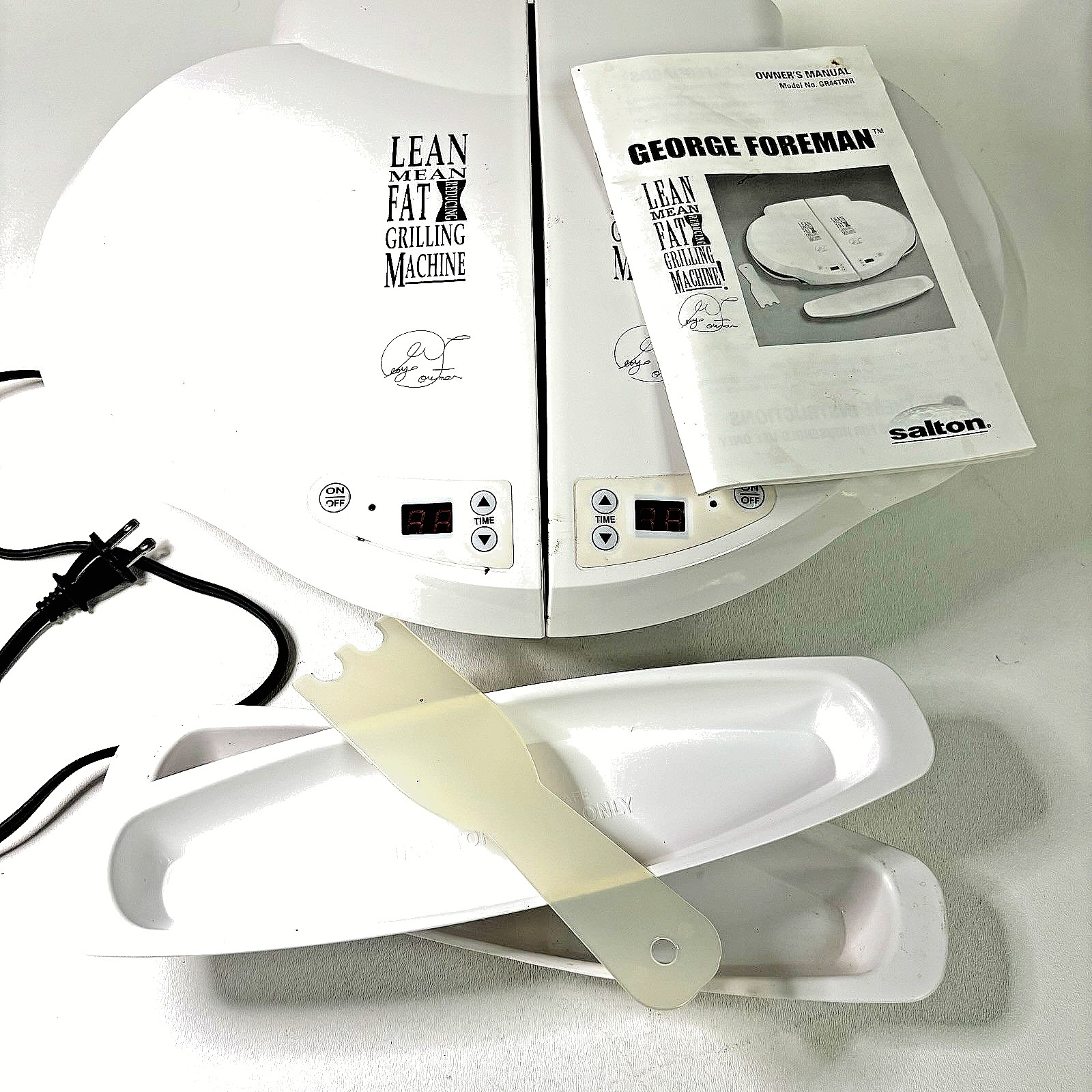 Double George Foreman Lean Mean Fat Reducing Grilling Machine Grill GR44TMR
