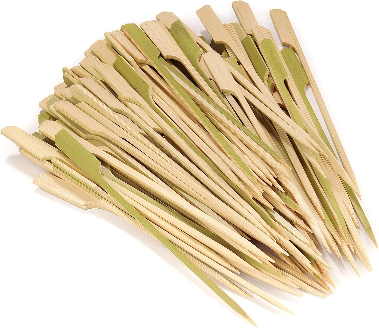 BambooMN 3.5″ Bamboo Paddle Pick Skewers for Food, Drinks, Appetizers – 10,000 P