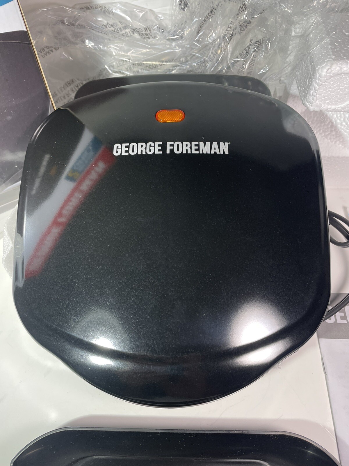 George Foreman Classic Plate 2-Serving Indoor Electric Grill GR10B NOB