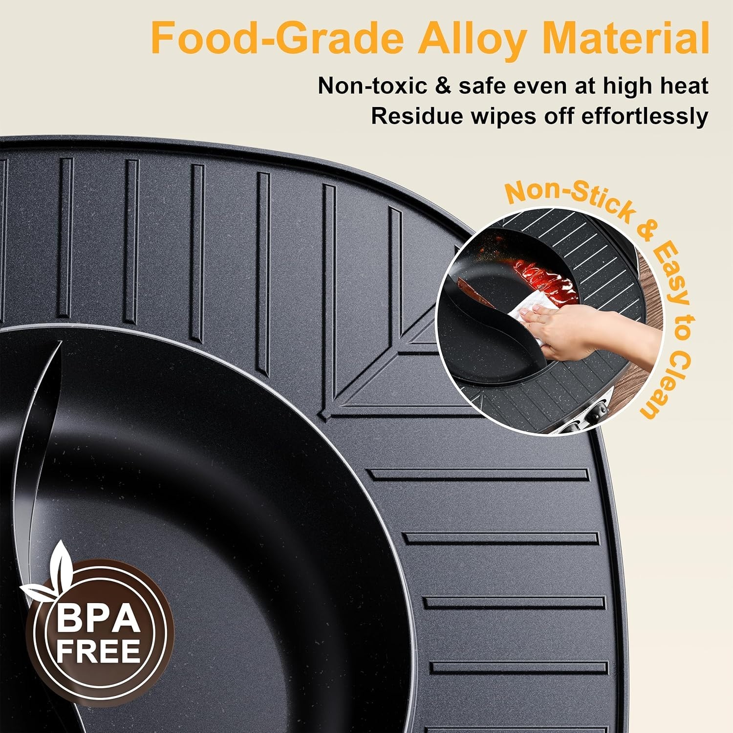 Hot Pot Electric with Grill 2 in 1, Indoor Korean BBQ & Shabu Shabu, Features Ea