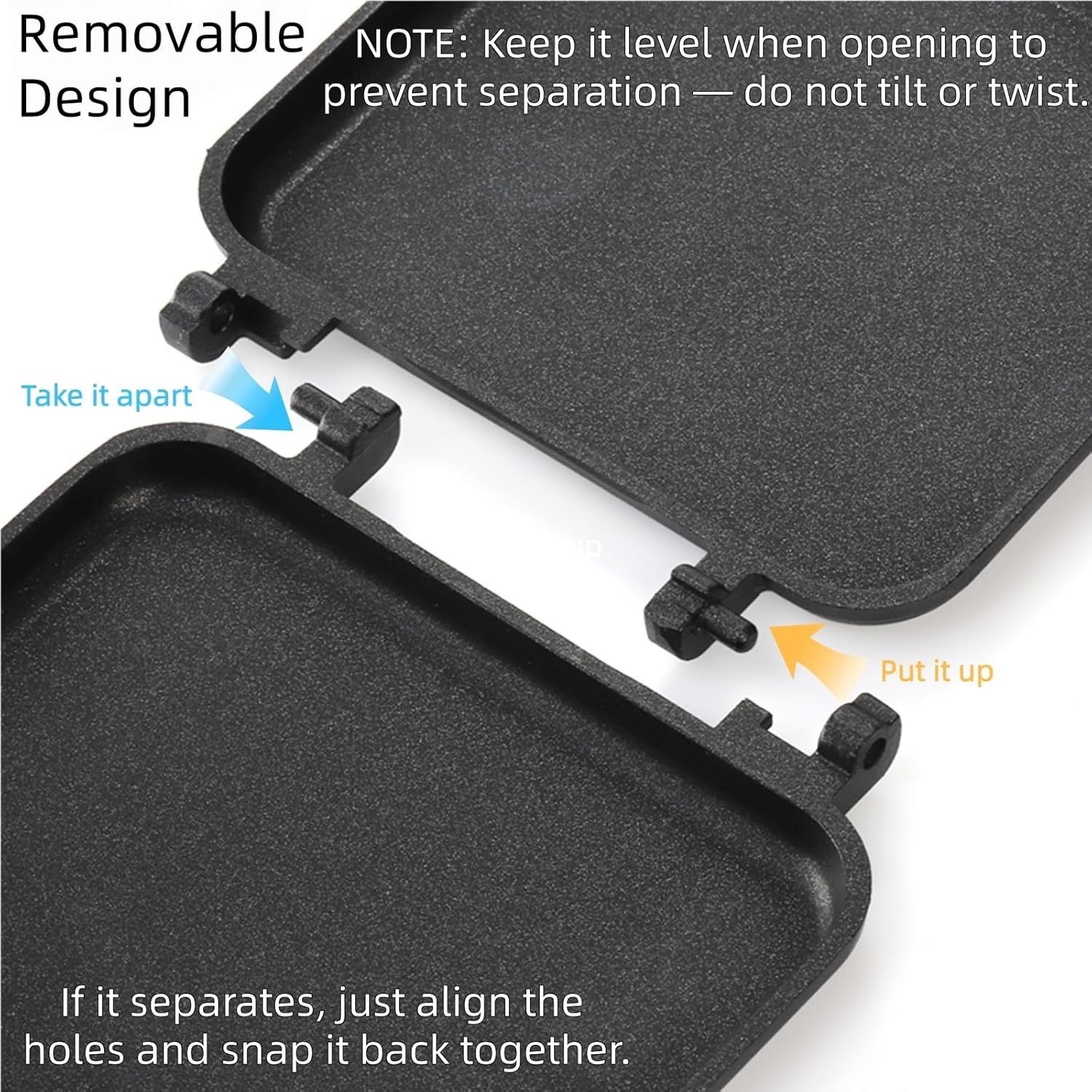 Compact Non-Stick Double-Sided Sandwich Maker for Stove Top & Camping