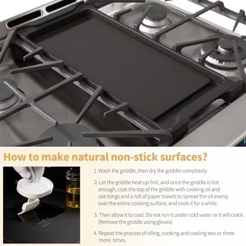 WB31K10220 Cast Iron Griddle Plate 20×8.5-In Fits GE Cafe Stove Cooktop