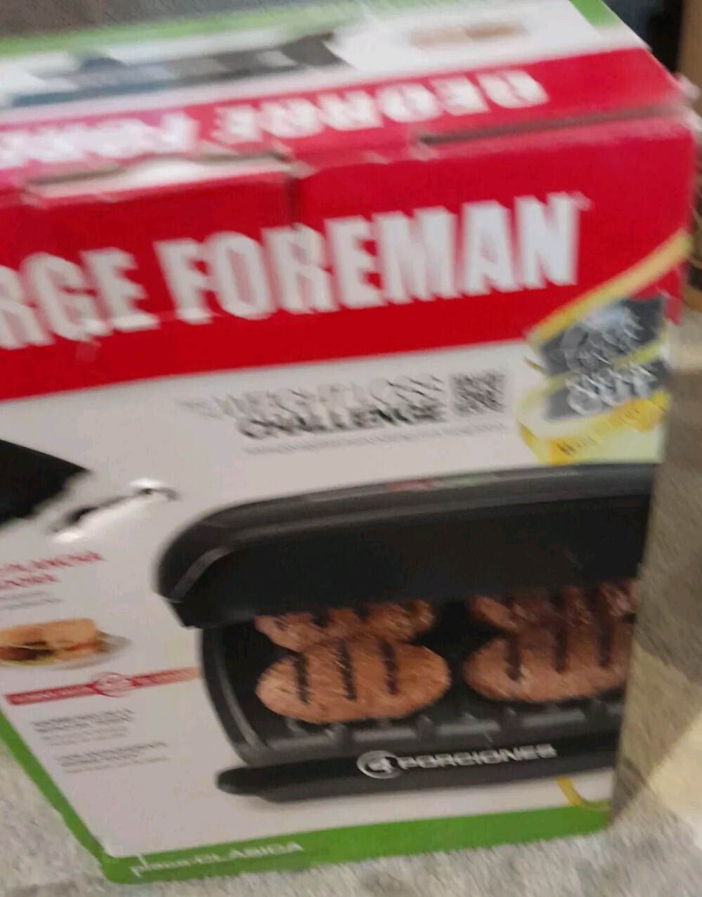 George Foreman 4-Serving Classic Plate Electric Indoor Grill and Panini Press