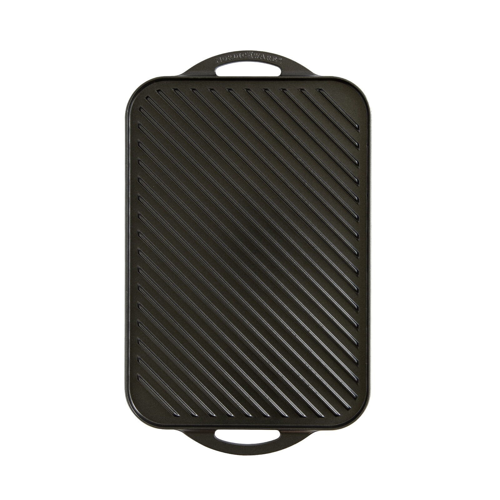Deluxe Cast Aluminum Reversible Grill Griddle Easy-to-grasp Handles Black