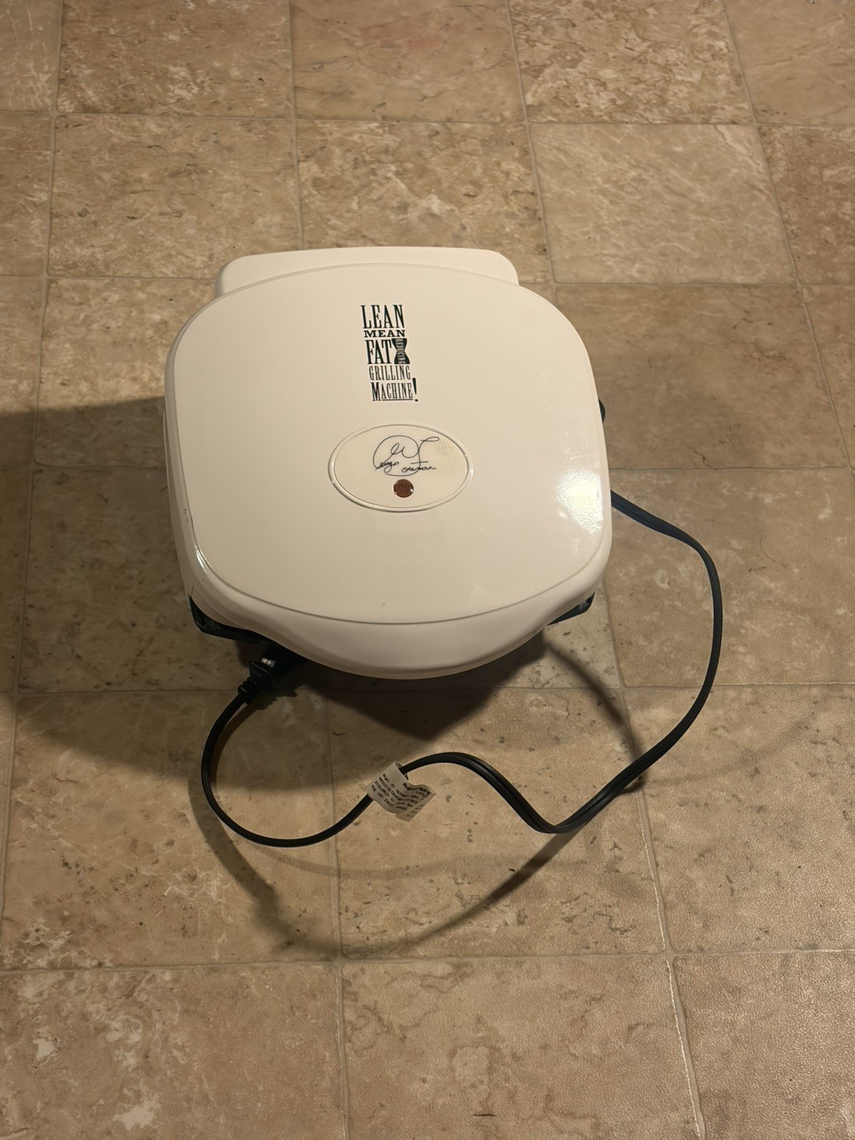 George Foreman Lean Mean Fat Reducing GR10AWHT Electric Grill White Non-Stick