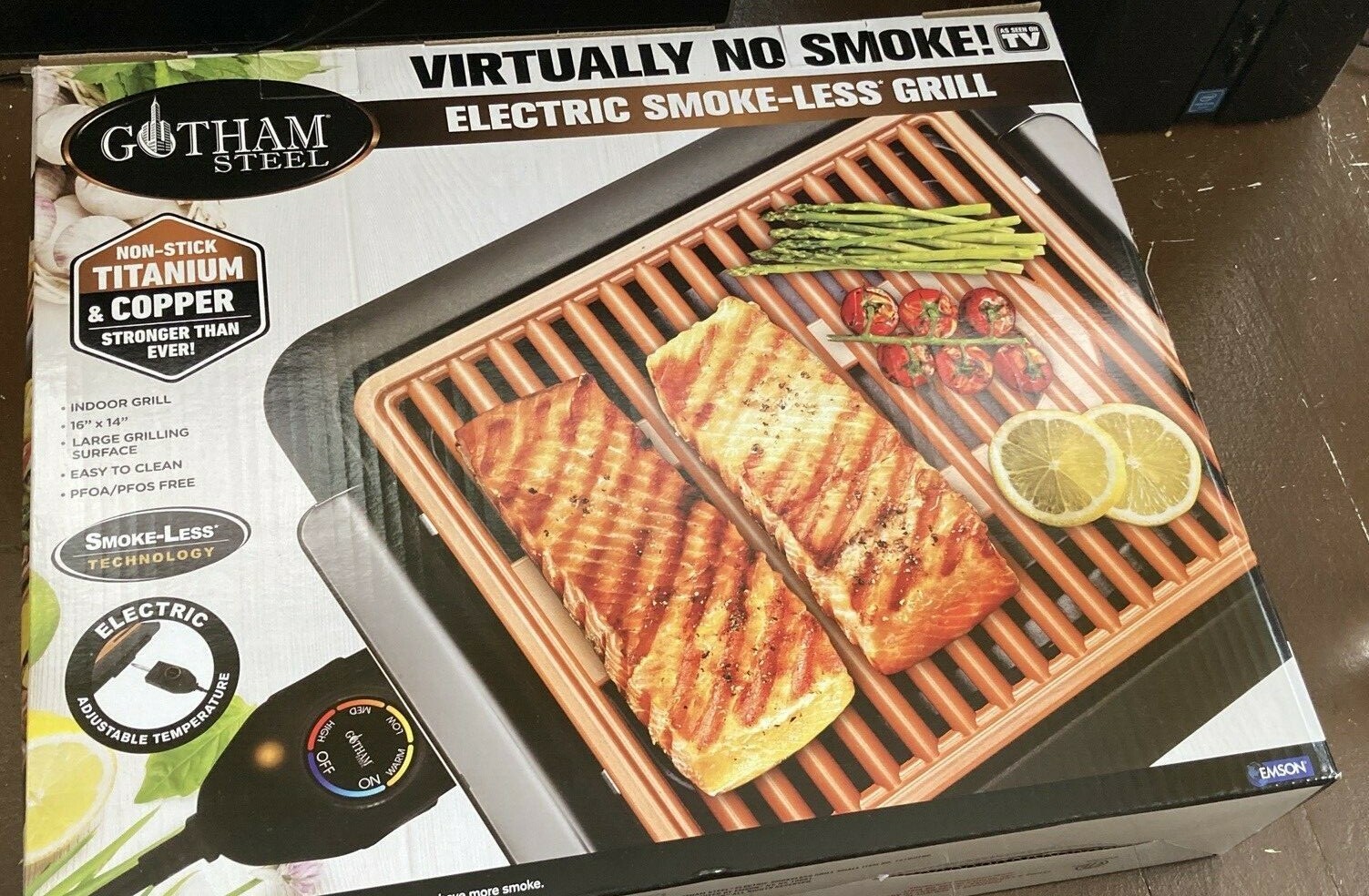 Gotham Steel 1618 Electric Smokeless Portable Grill