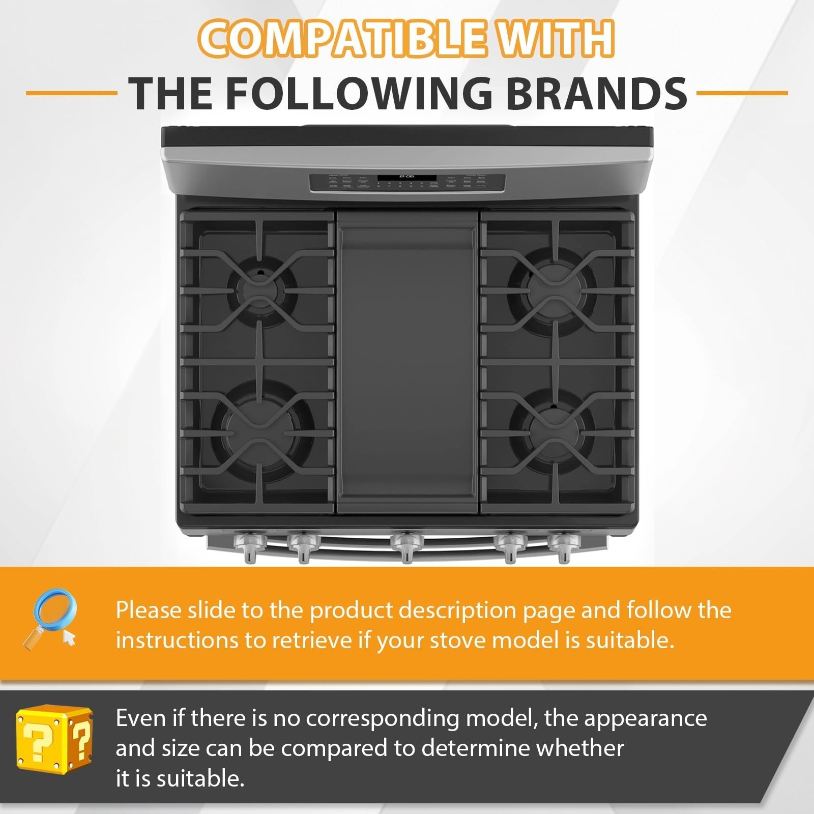 FlameDuty Cast Iron Griddle Replacement for GE Stove – WB31X27151