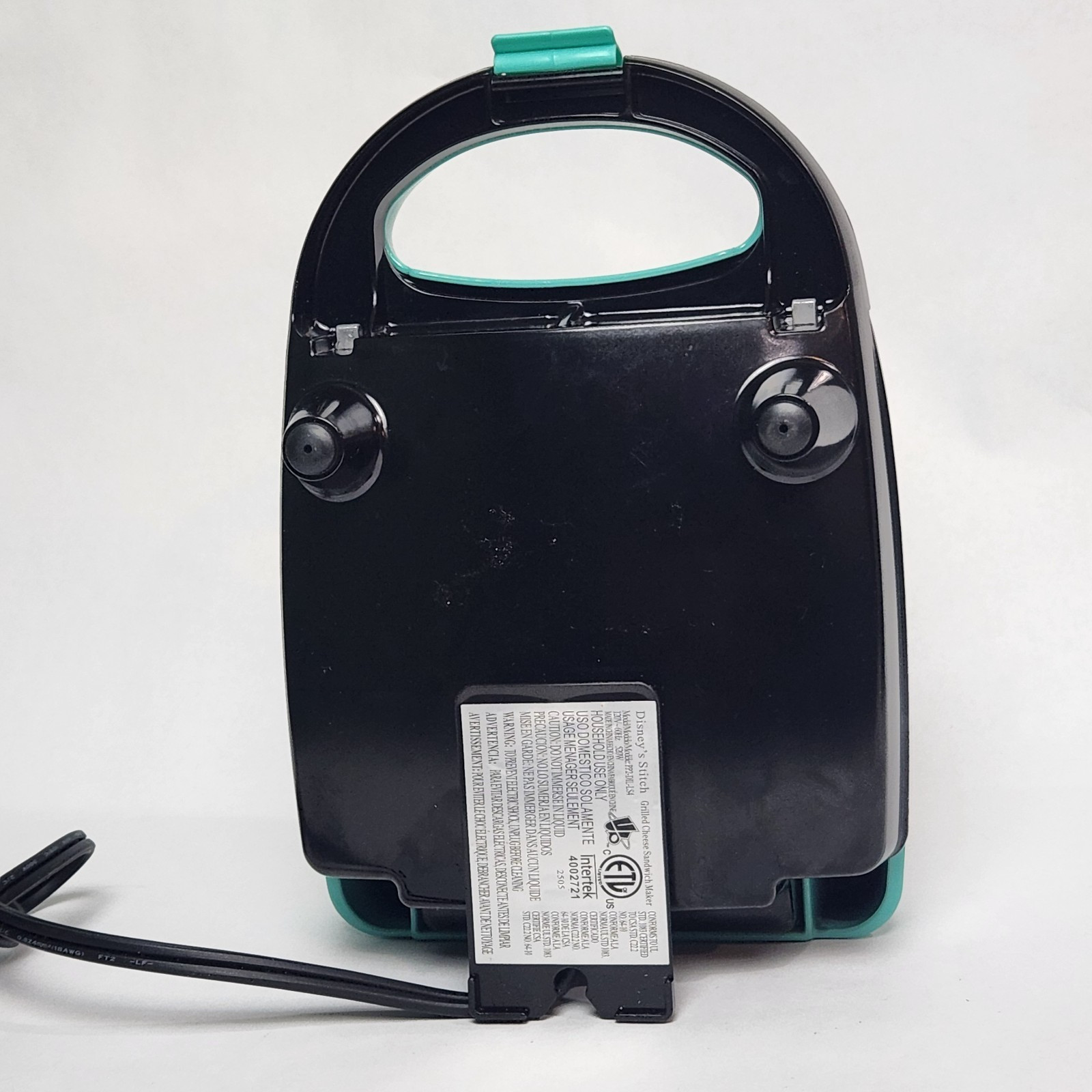 Disney Stitch Sandwich Maker Grilled Cheese Press Blue Tested Works