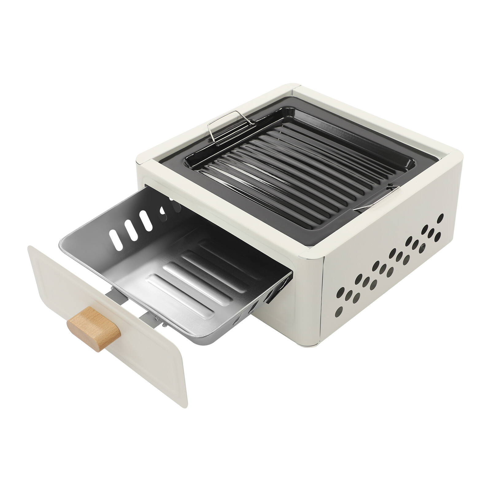 BBQ Charcoal Grill Portable Barbecue Stove Yard Cooker for Outdoor Picnics