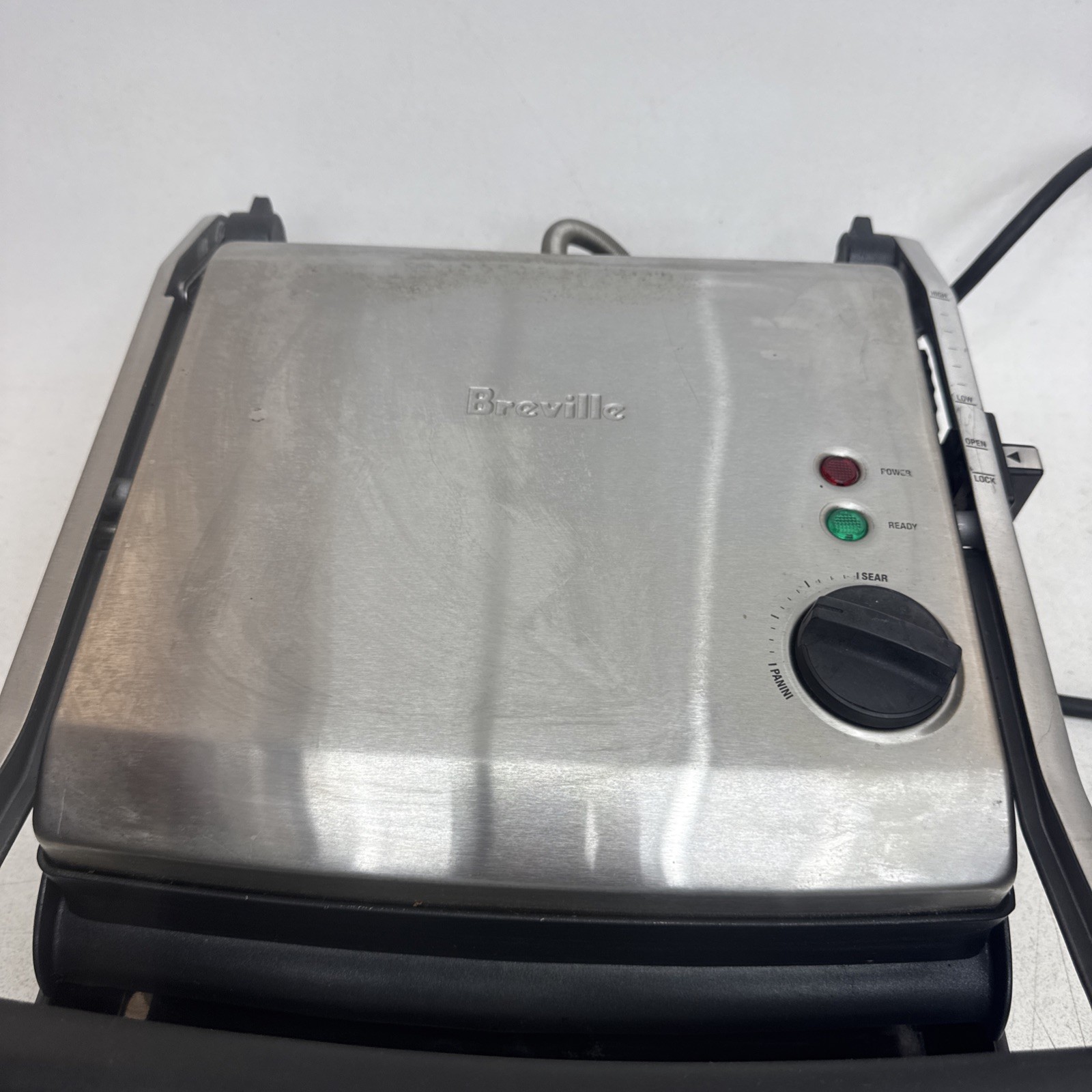 Breville Panini Grill Model BGR200XL Stainless Steel & Non-Stick Surface 1500W