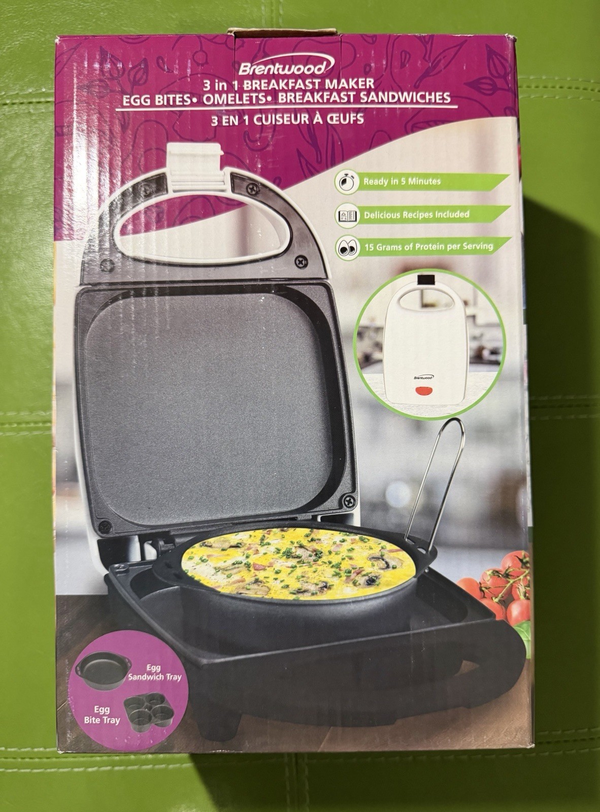 Omelet Maker 3 In 1 Breakfast Maker Egg Bites And Breakfast Sandwiches