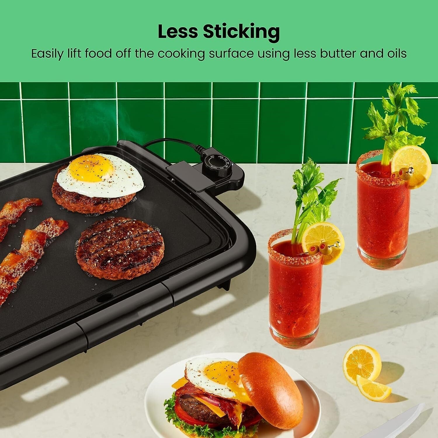 Comal Electrico Plancha Portatil Electric Asador Planchas Electricos 10 x 16 In