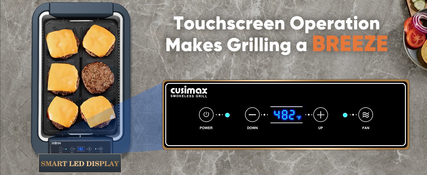 Electric Grill, Smokeless Indoor Grill & Griddle, Electric Korean BBQ Grill