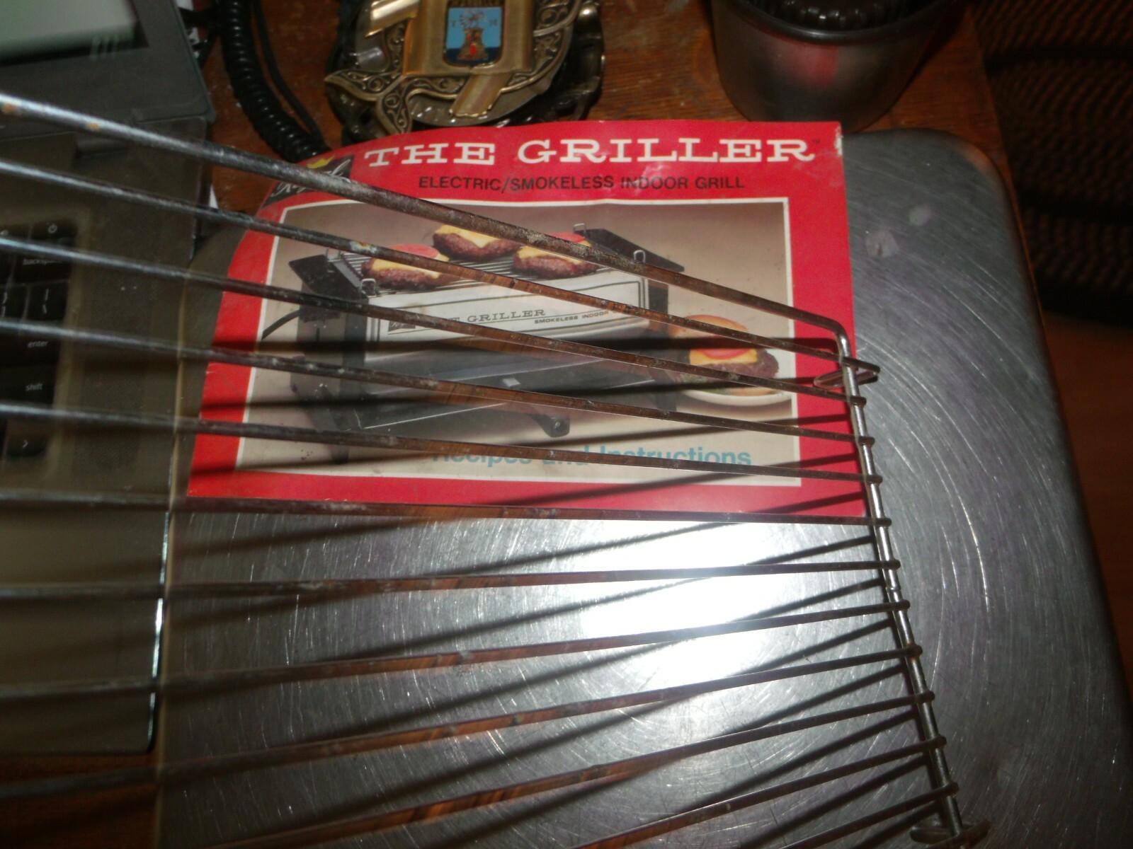 VINTAGE REGAL THE GRILLER SMOKELESS INDOOR GRILL DRIP grill grate