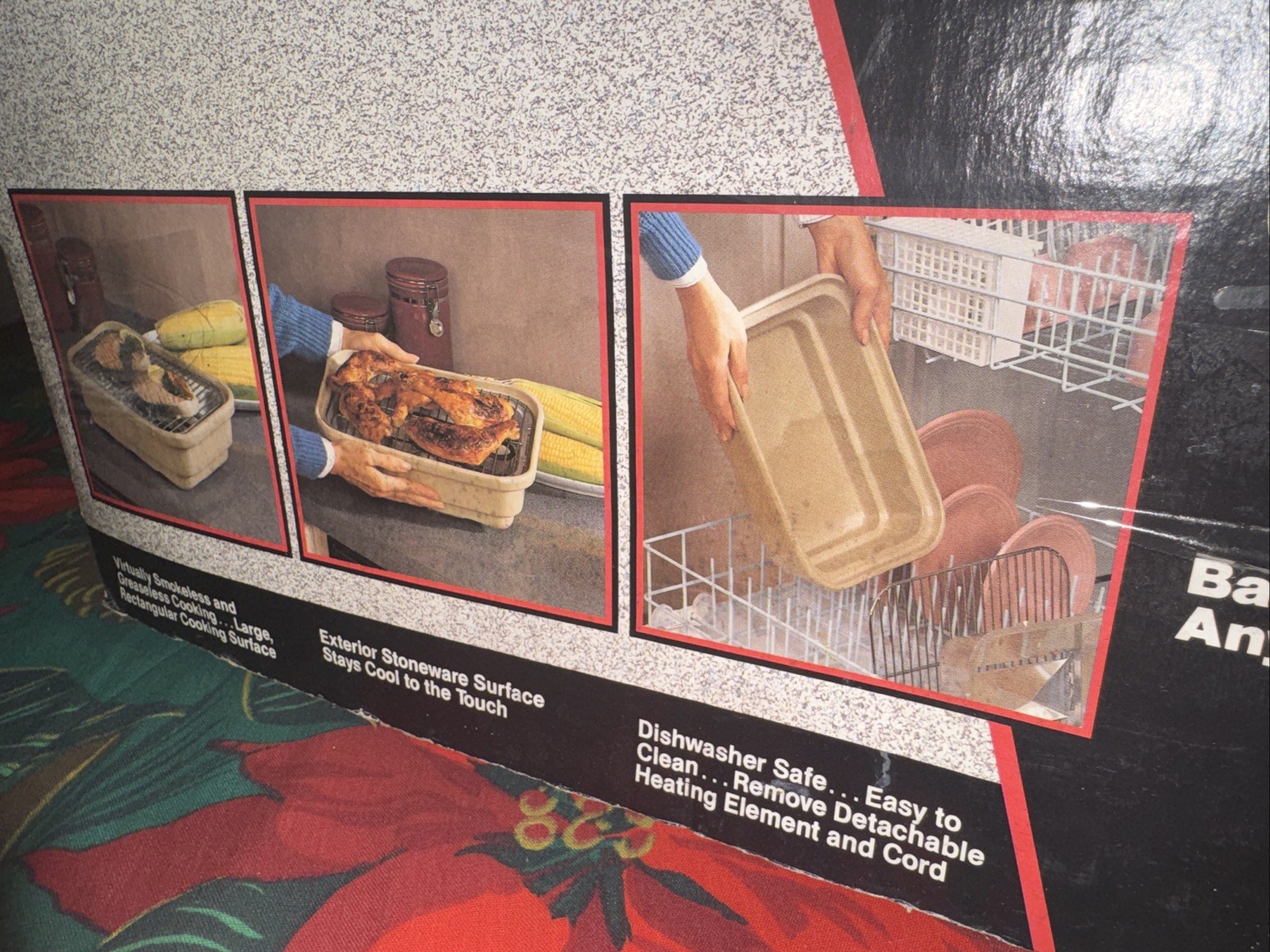 Contempra Electric Indoor Grill Ette Model MMG-10 New Open Box Vintage NOS USA