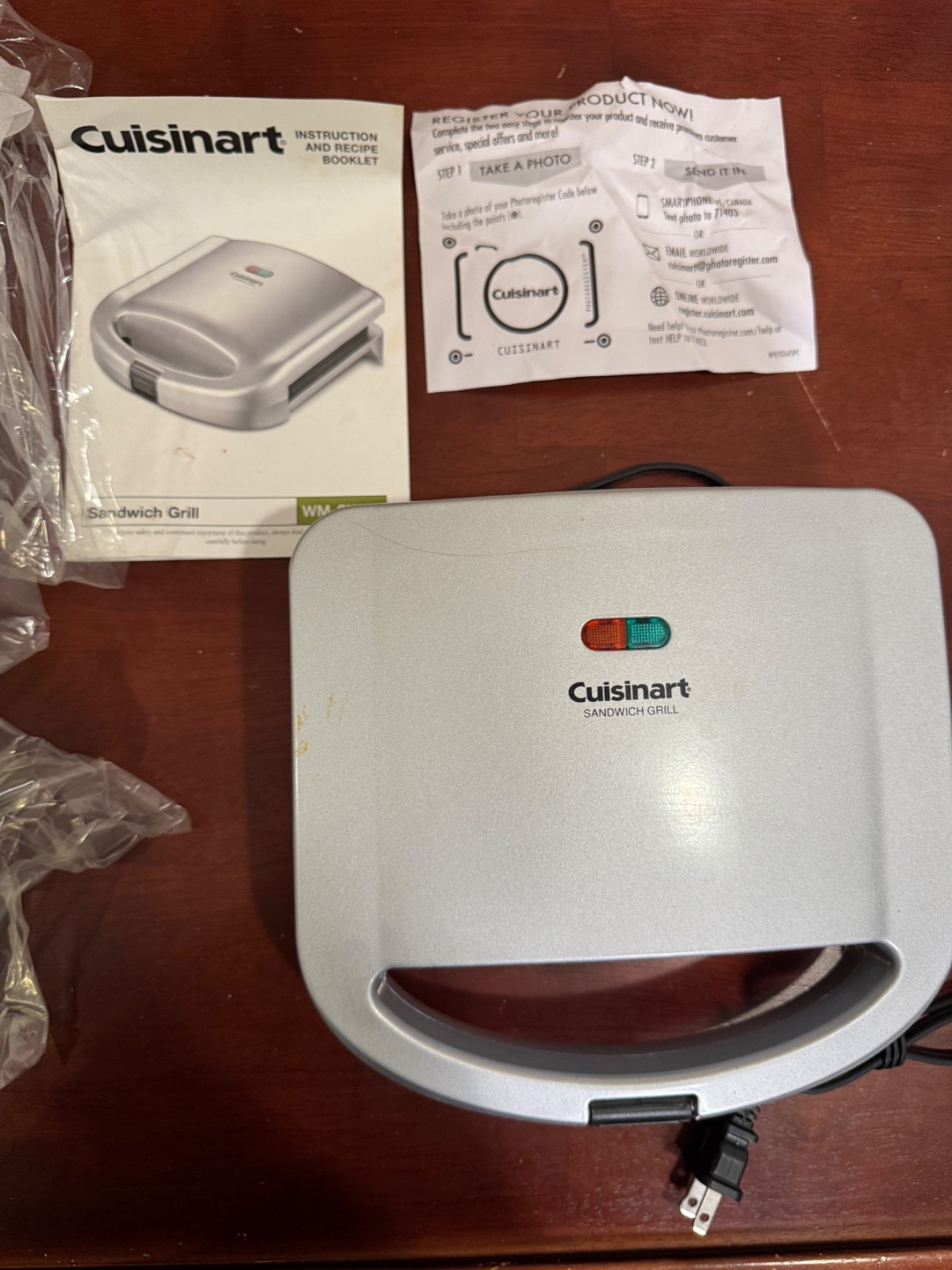 Cuisinart WM-SW2N Countertop Cooking Dual Non-Stick Sandwich Grill Maker