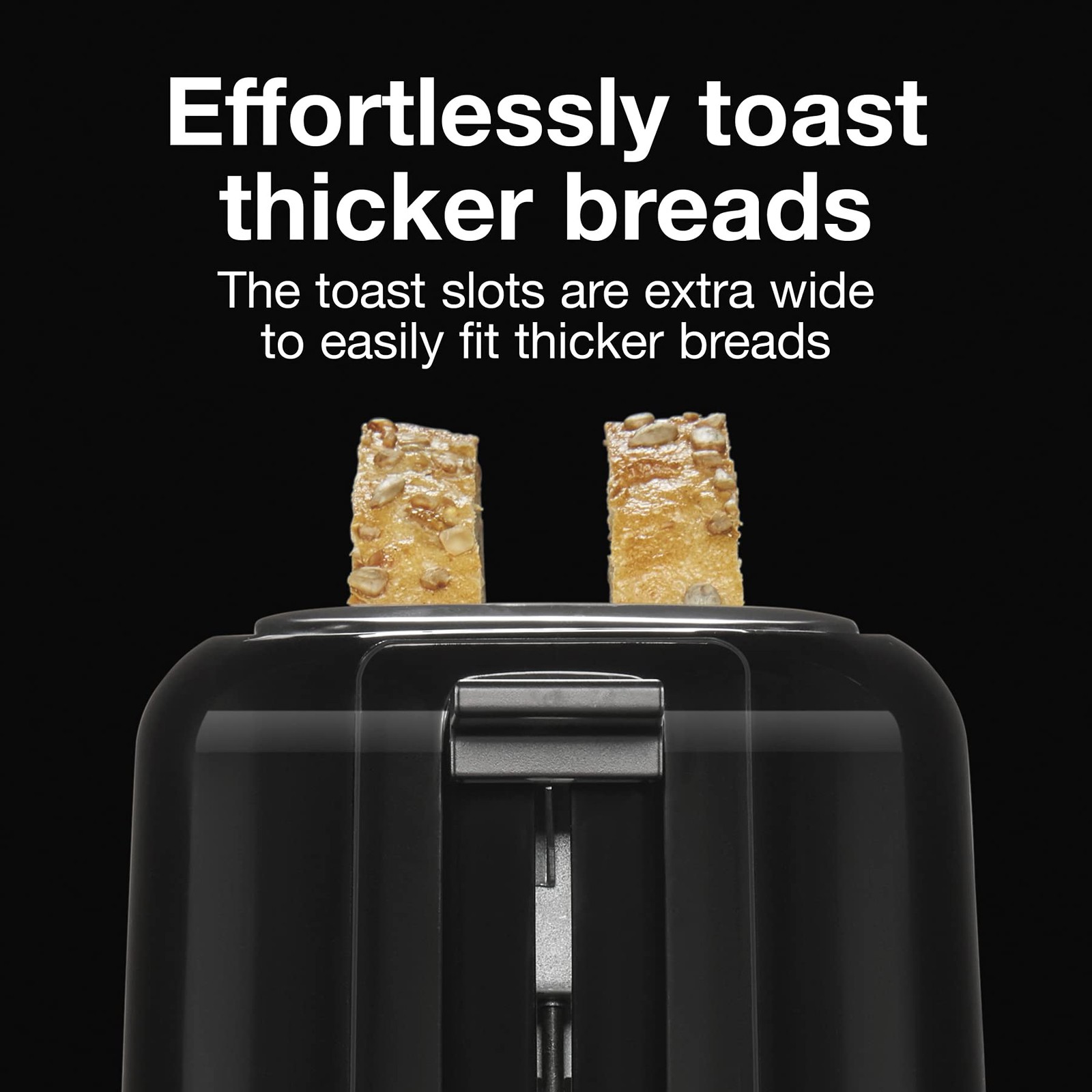 Proctor Silex 2-Slice Toaster with Extra Wide Slots for 2-Slice, Black