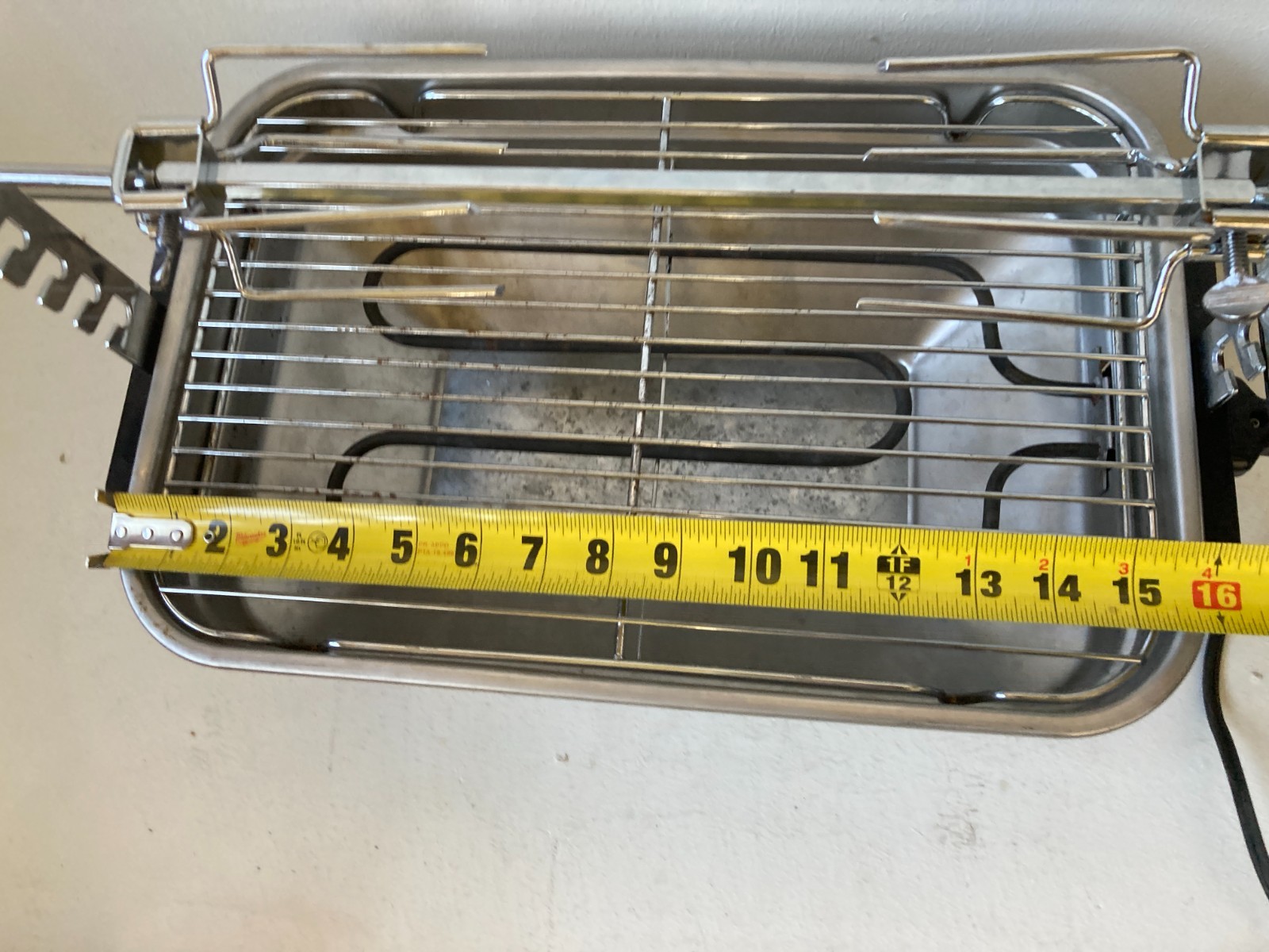 Farberware R4550 Indoor Smokeless BBQ Rotisserie Grill Made In U.S.A. Vintage