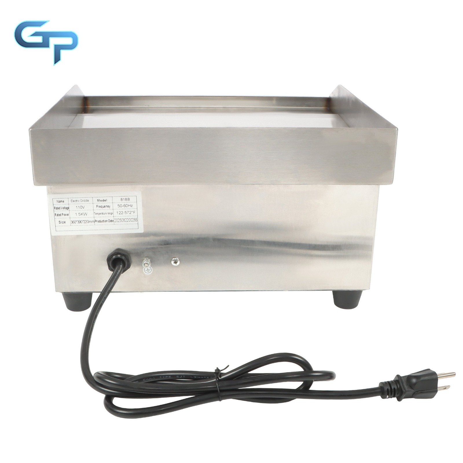 14″ Commercial Electric Griddle, 1500W Electric Flat Top Grill Restaurant Home