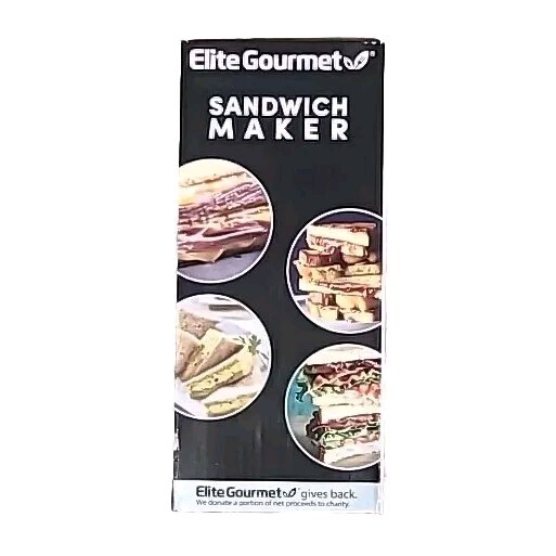 Elite Gourmet ESM2207 Maxi-Matic Sandwich Panini Maker Grilled Cheese Machine