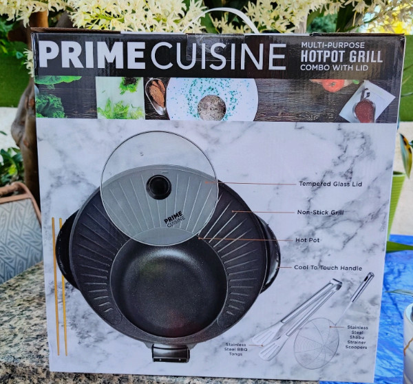 Brand New Prime Cuisine Hot Pot Grill Combo With Lid NEW