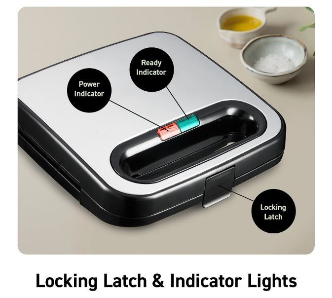 Stainless Steel Sandwich Panini Maker Grilled Cheese Machine Tuna Melt Omelets
