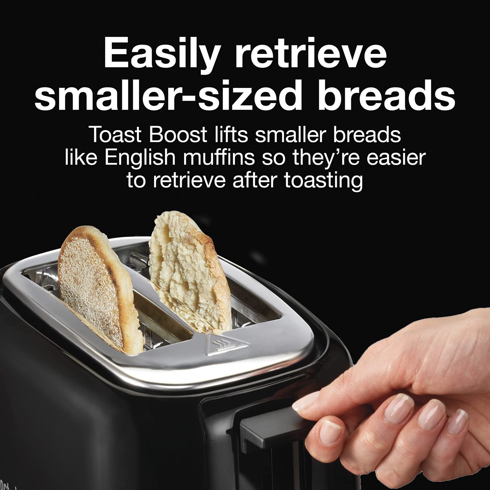Proctor Silex 2-Slice Toaster with Extra Wide Slots for 2-Slice, Black