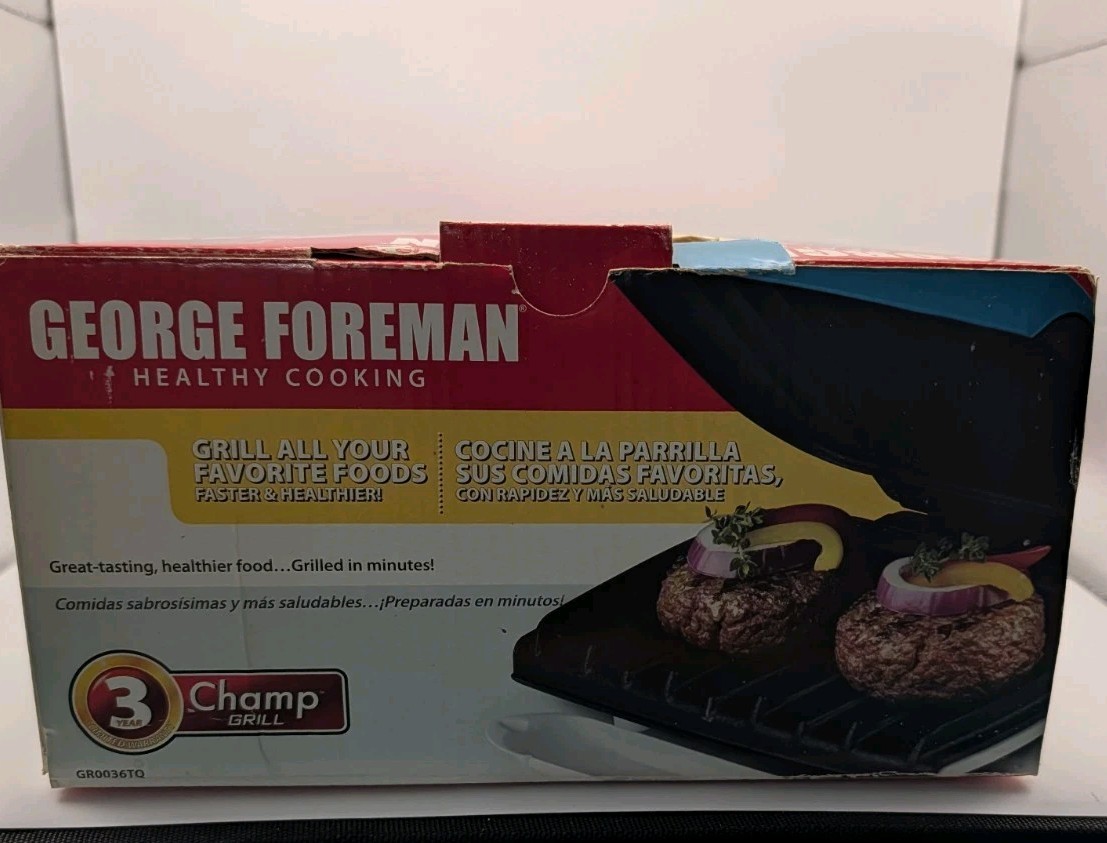 George Foreman Healthy Cooking Grill Teal Color GR0036TQ