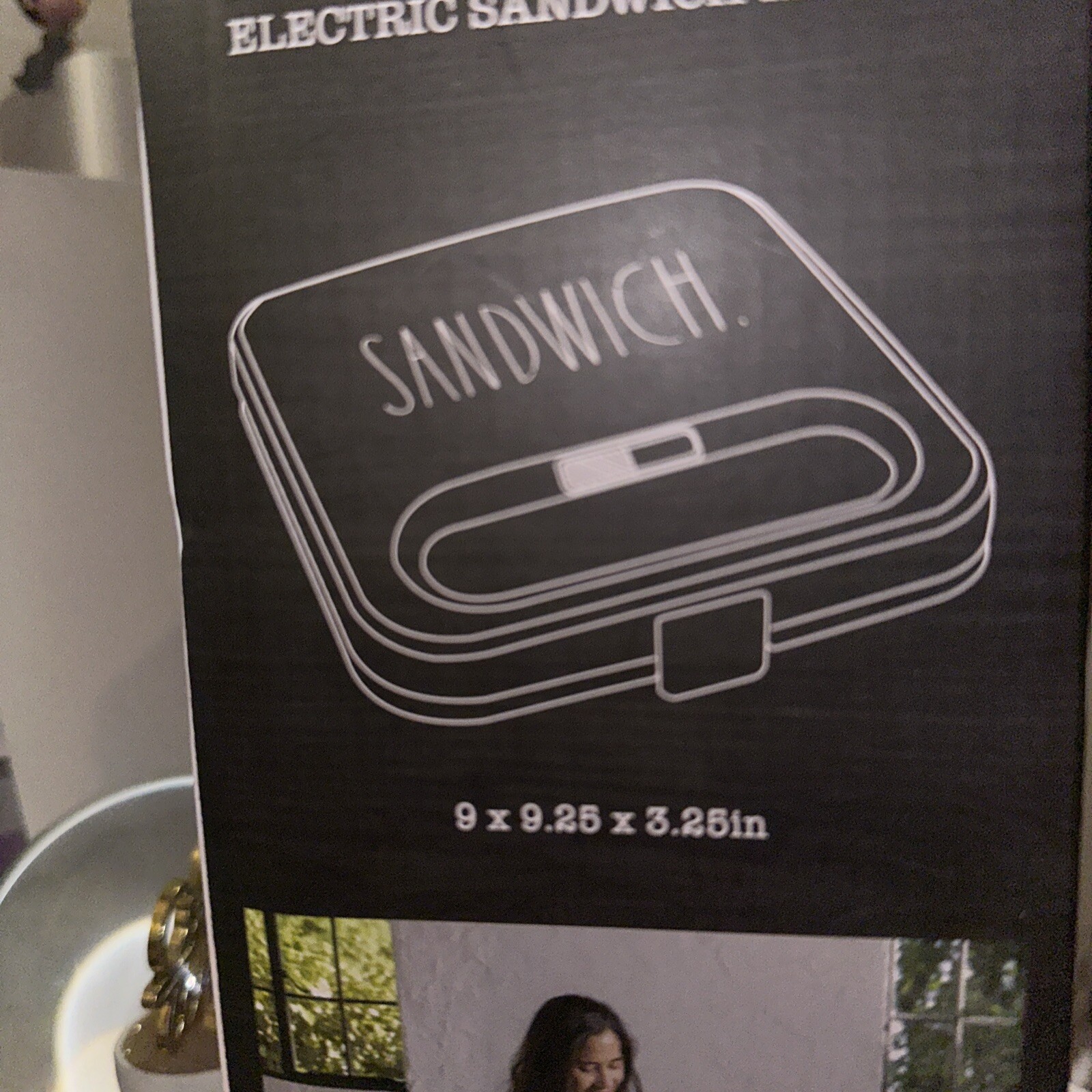 RAE DUNN Electric Sandwich Maker Multiple Uses- French Toasts,Omelets +