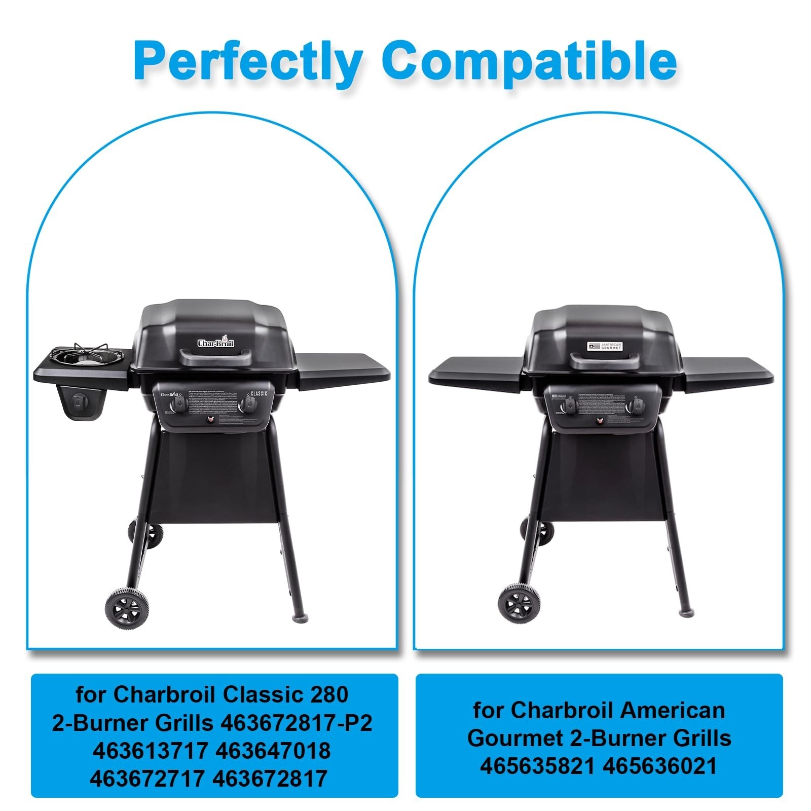 Nonstick Grill Griddle Insert 19.8″ x 13.8″ for 2-Burner Gas Grills, Flat Top Pl