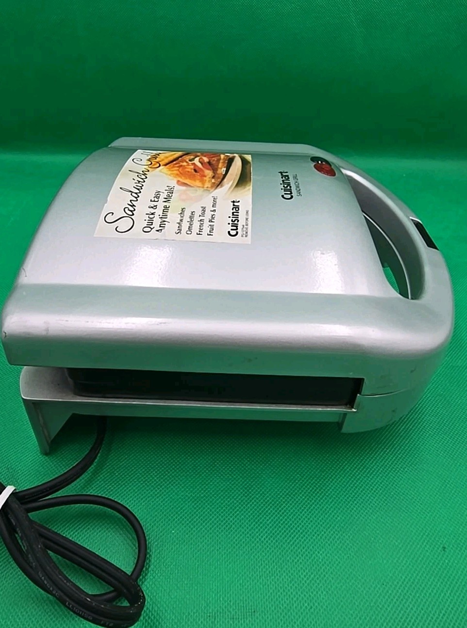 Cuisinart Sandwich Grill Countertop Cooking Dual Non-Stick PG12754A