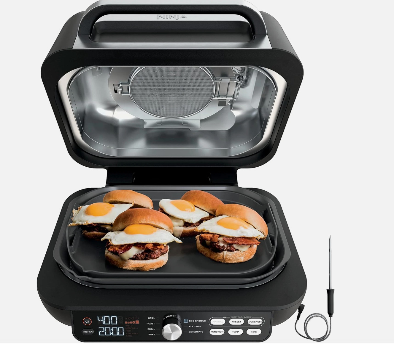Ninja IG651 Foodi Smart XL Pro 7-In-1 Indoor Grill/Griddle Combo, Brand New