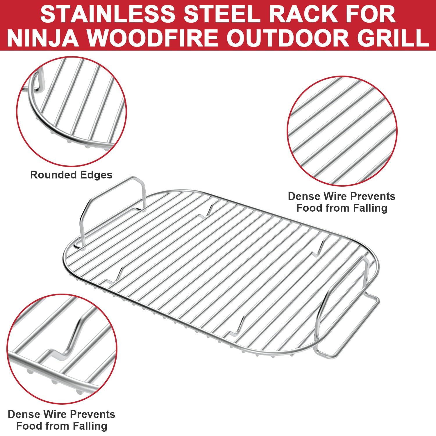 GLOWYE Griddle Plate and Rack for Ninja Woodfire Outdoor Grills OG800 OG900 S…