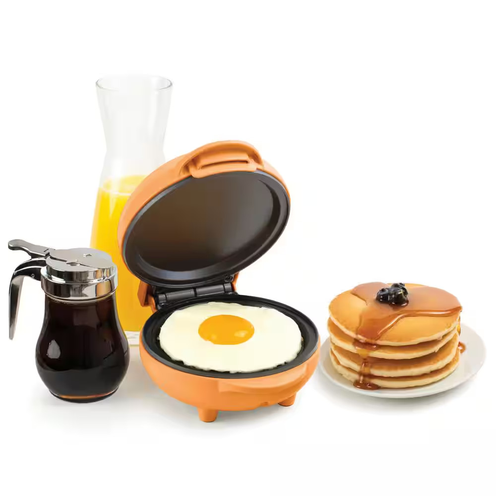 Mymini 19.6 Sq. In. Orange Personal Electric Griddle