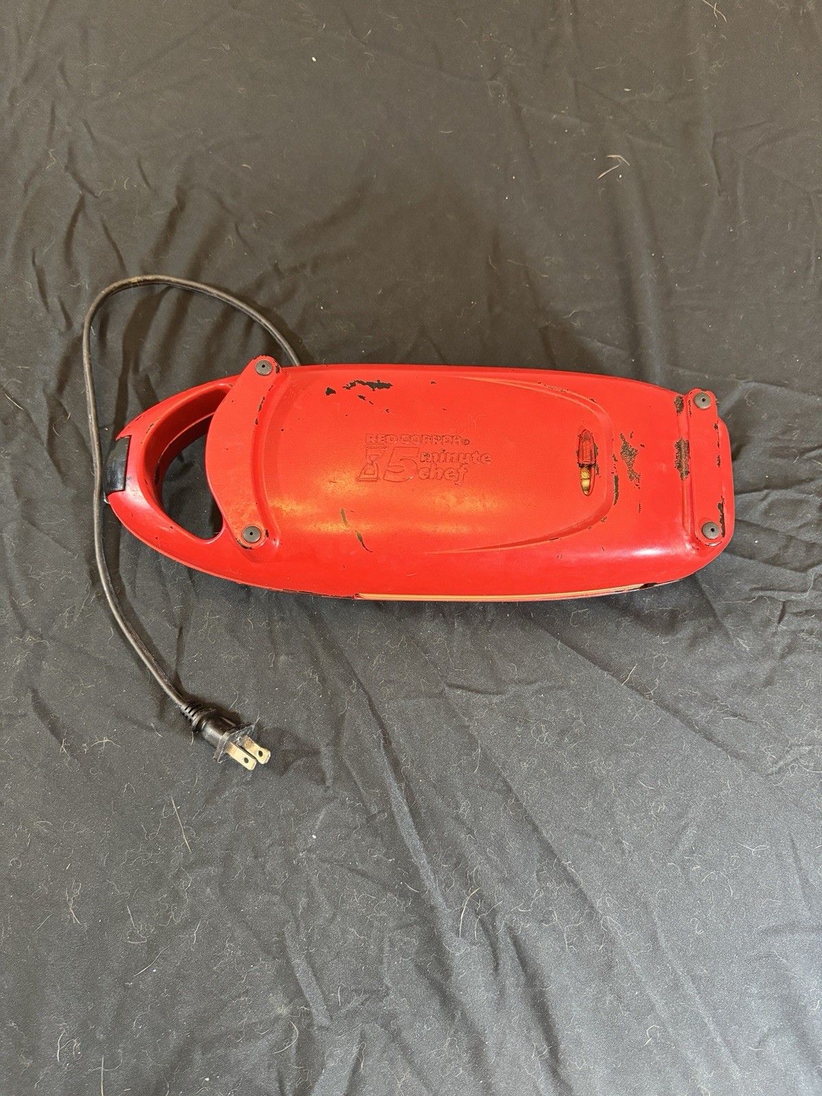 Copper Red 5 Minute Chef Electric Meal Maker Frying Pan NonStick- WORKING