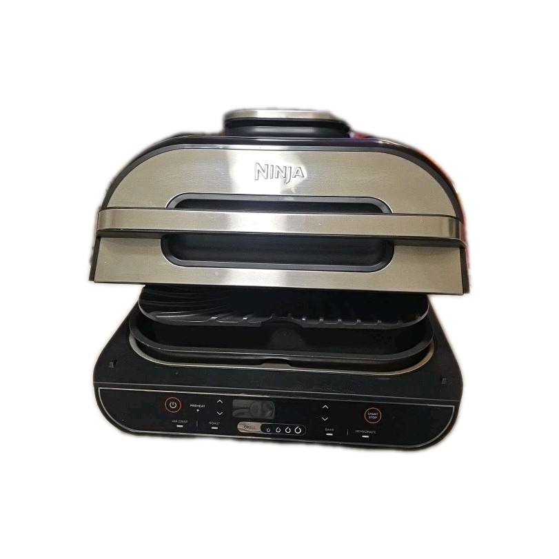 Ninja BG500A Foodi 5 In 1 Indoor Grill and Air Fryer Stainless Steel Cooking Pot
