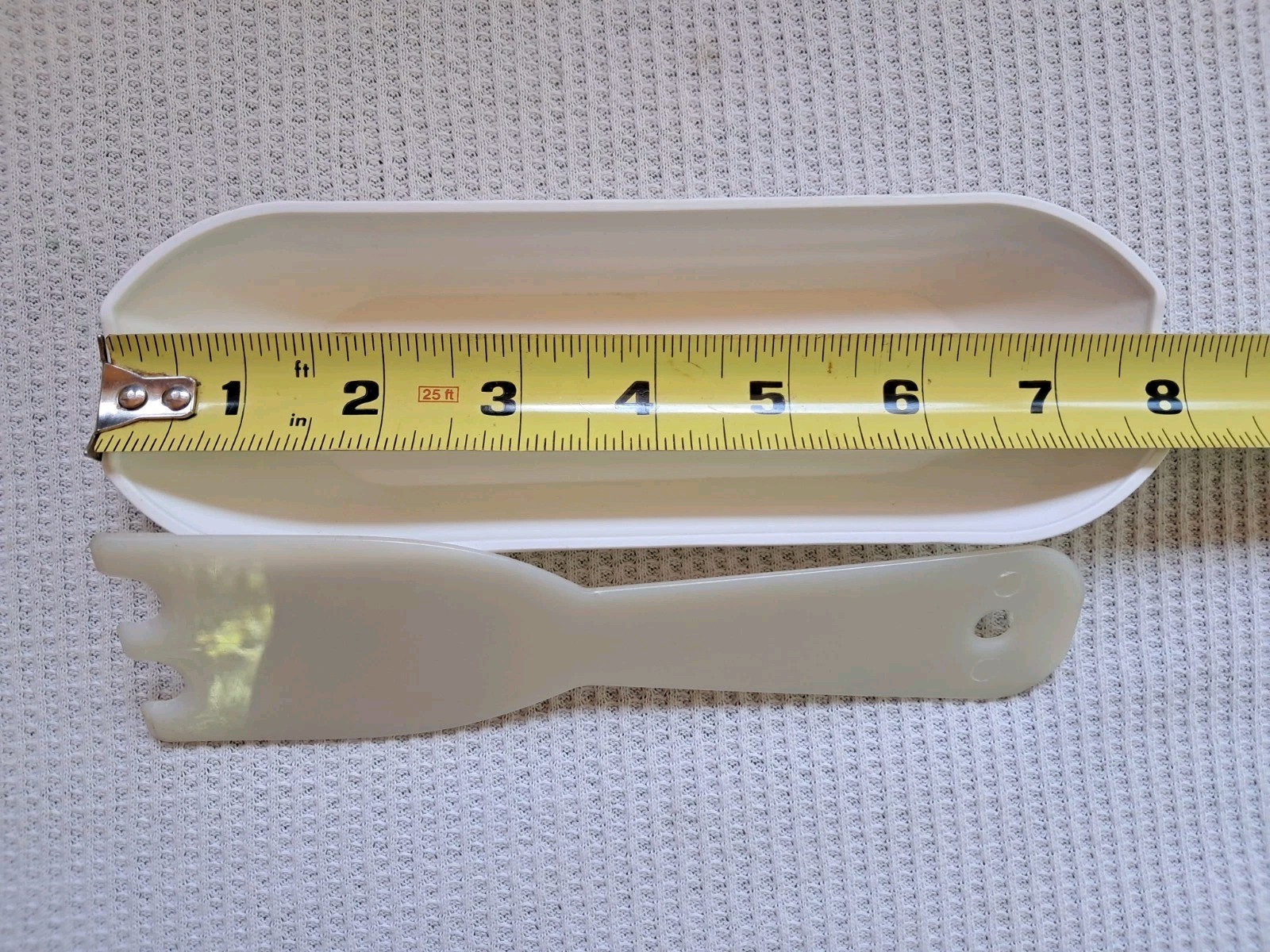George Foreman Grill 8″ WHITE Drip Tray plus Scraper Replacement Part