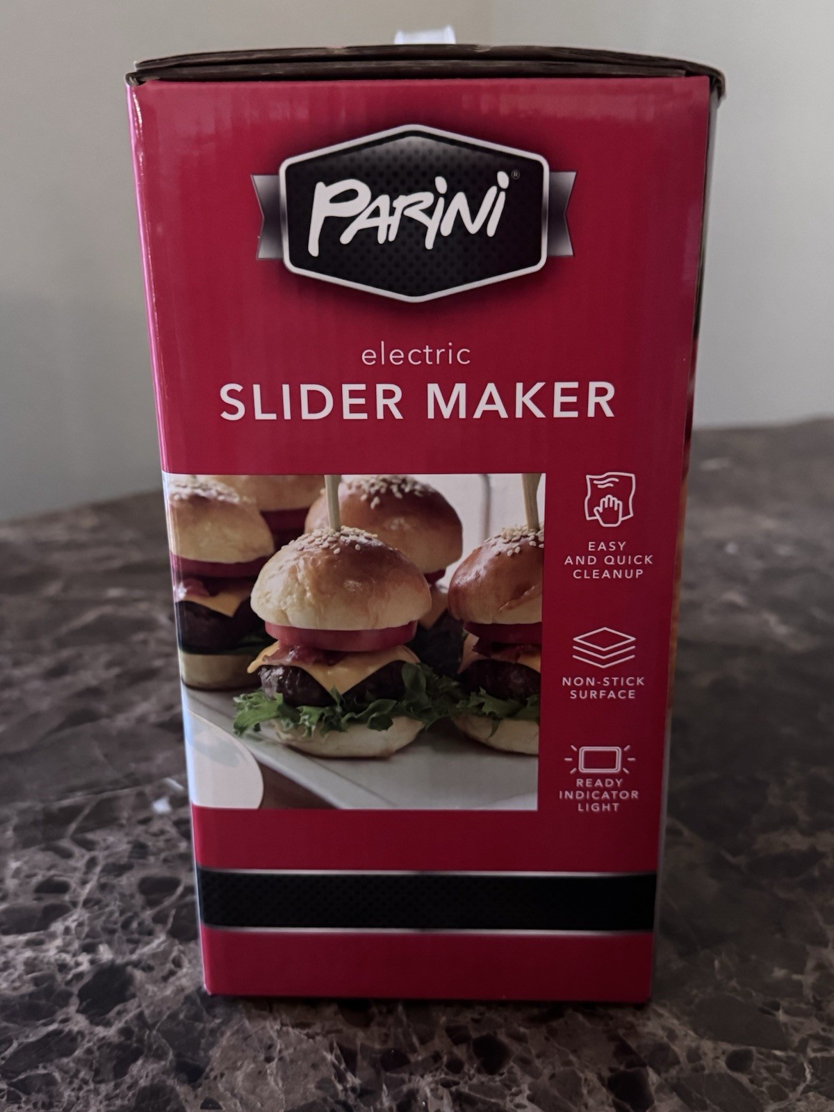 Parini Electric Slider Maker Non Stick Surface Grills 6 Sliders Factory Sealed