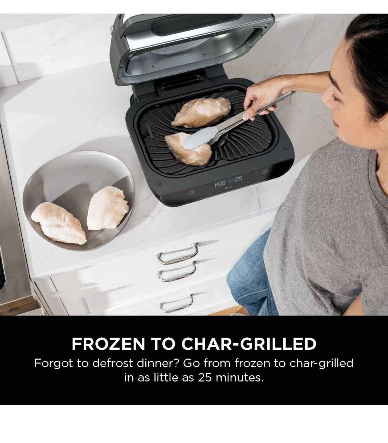 Ninja Foodi FG551 Smart XL Indoor Grill – Black