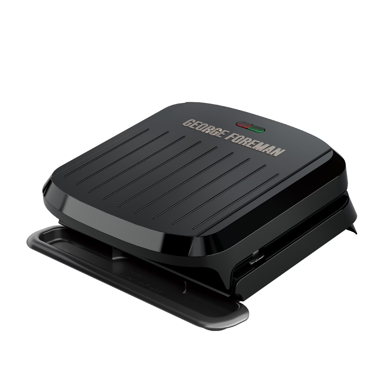 George Foreman 4 Serving Electric Indoor Grill Panini Press Removable Plates